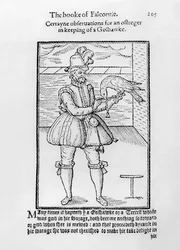 A Falconer with his Goshawk, illustration from 